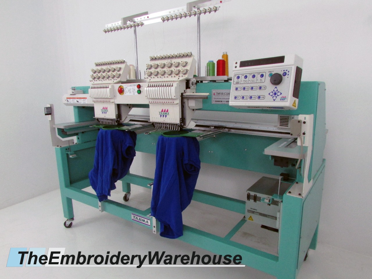 ID#1429 - Tajima TMFX-II C1202 Commercial Embroidery Machine.  Year 1998 : 2 : 12 - www.TheEmbroideryWarehouse.com